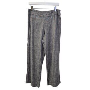 Nic+Zoe Linen & Rayon Blend Heathered Pull-On Casual Pants Size 12 Petite